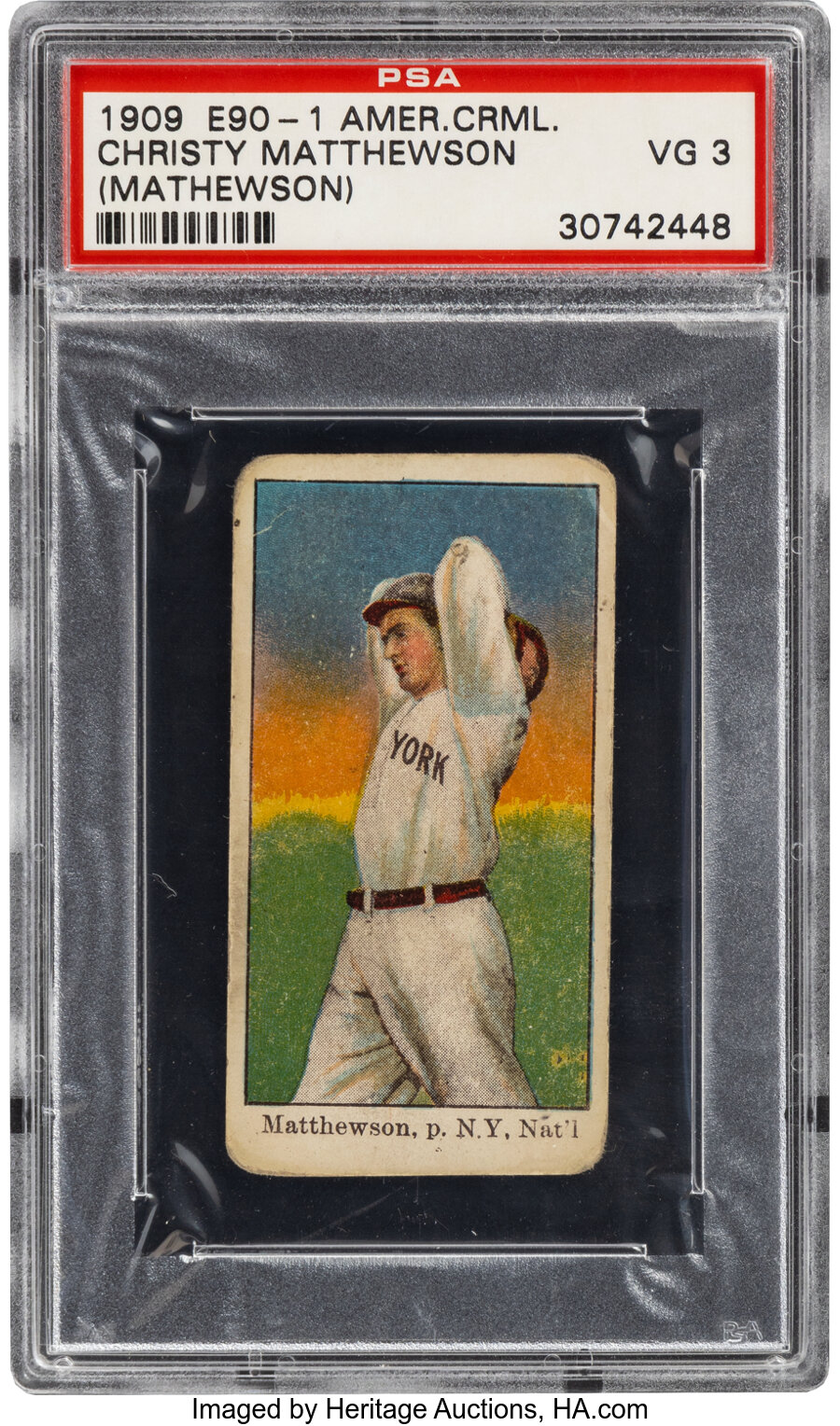 1909-11 E90-1 American Caramel Christy Mathewson PSA VG 3