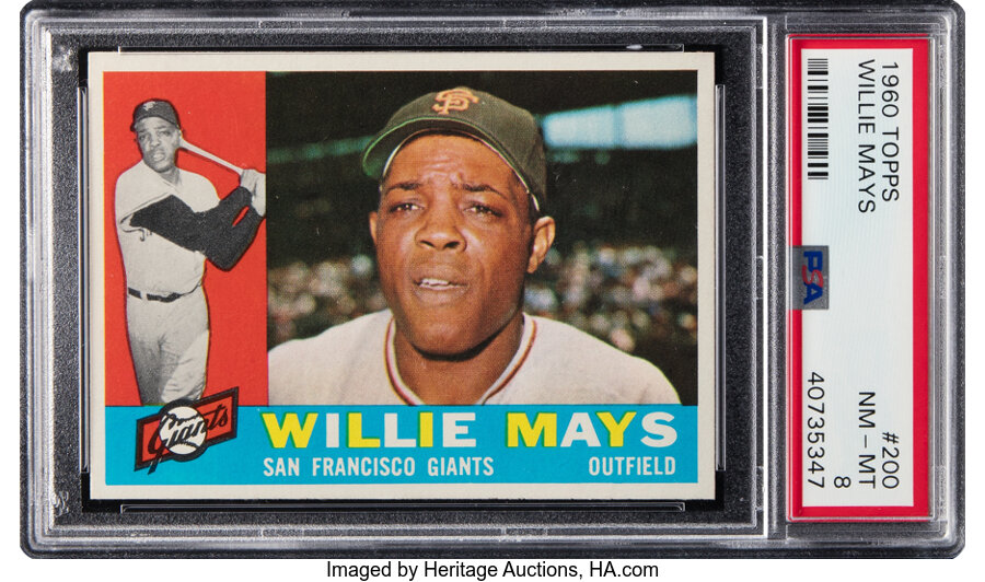 1960 Topps Willie Mays #200 PSA NM-MT 8