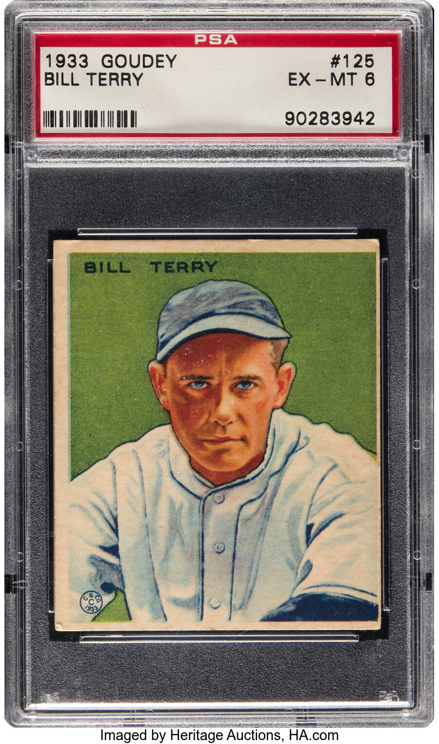 1933 Goudey Bill Terry #125 PSA EX-MT 6