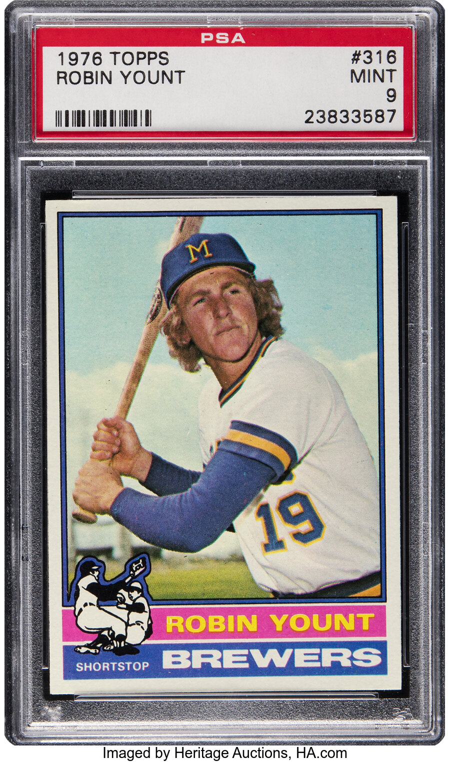 1976 Topps Robin Yount #316 PSA Mint 9