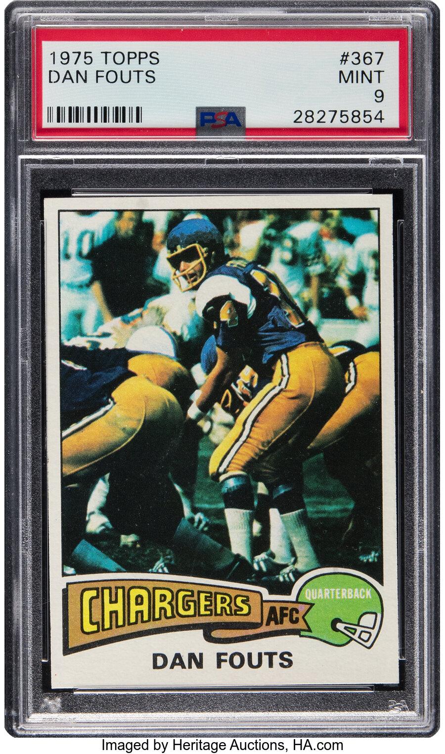 1975 Topps Dan Fouts #367 PSA Mint 9