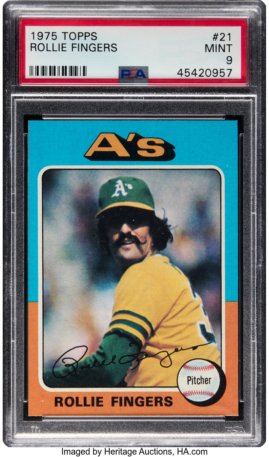 1975 Topps Rollie Fingers #21 PSA Mint 9