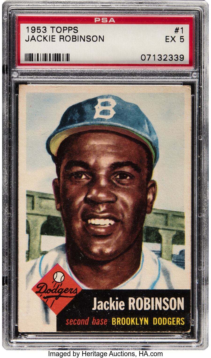 1953 Topps Jackie Robinson #1 PSA EX 5