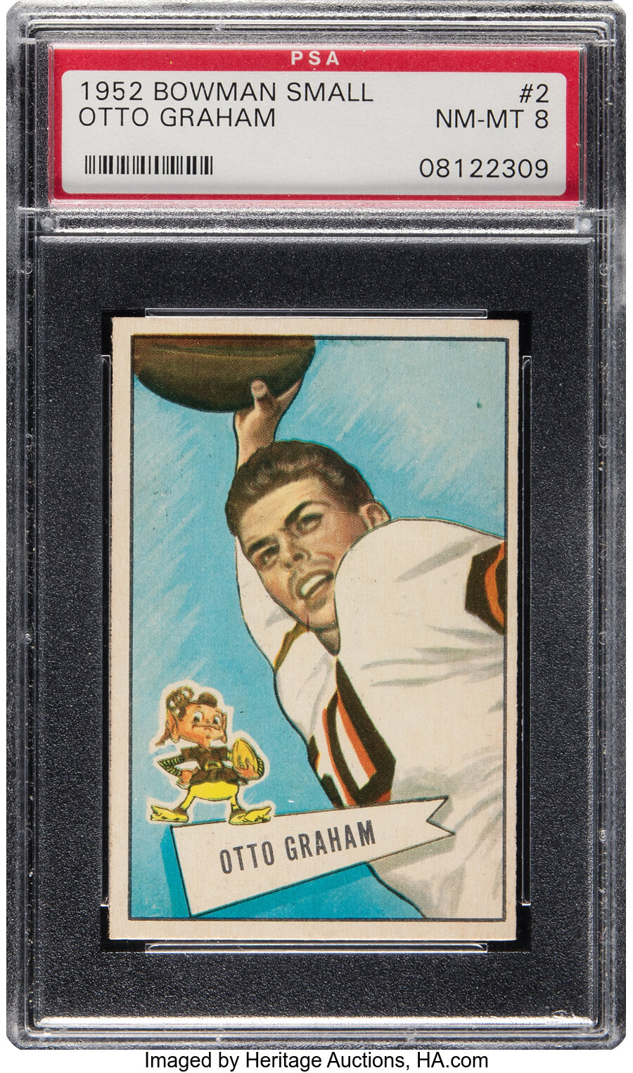 1952 Bowman Small Otto Graham #2 PSA NM-MT 8