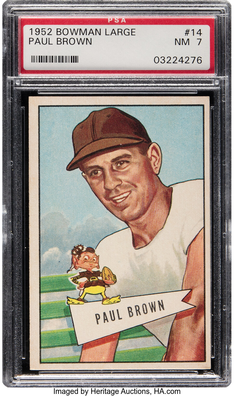 1952 Bowman Large Paul Brown #14 PSA NM 7