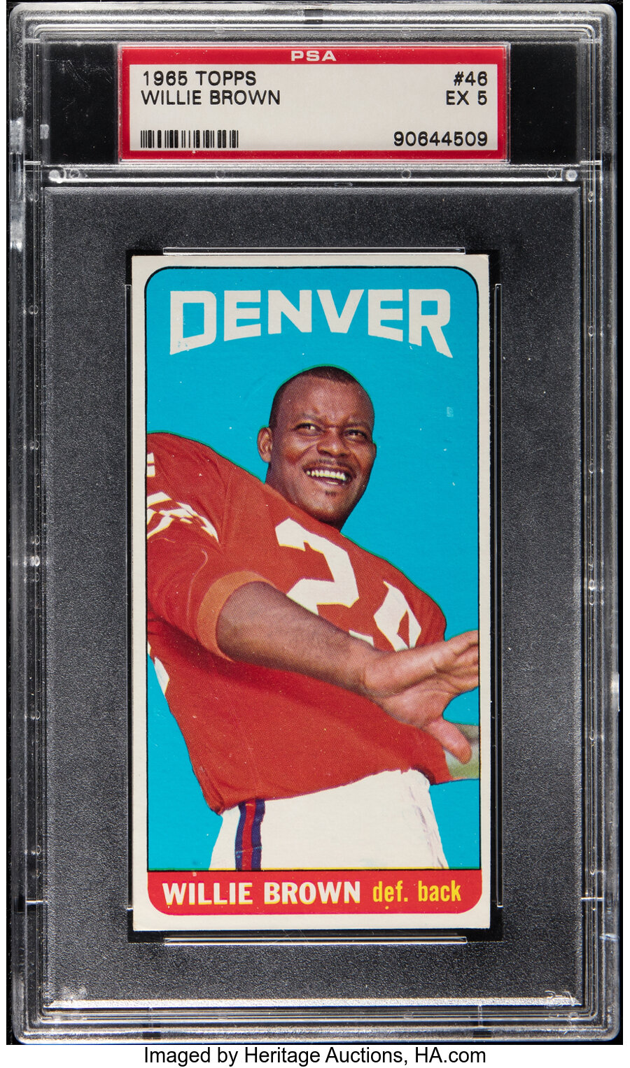 1965 Topps Willie Brown #46 PSA EX 5