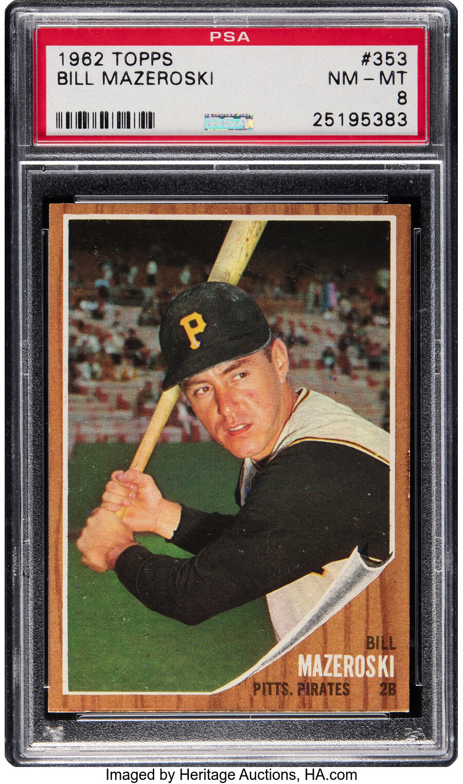 1962 Topps Bill Mazeroski #353 PSA NM-MT 8