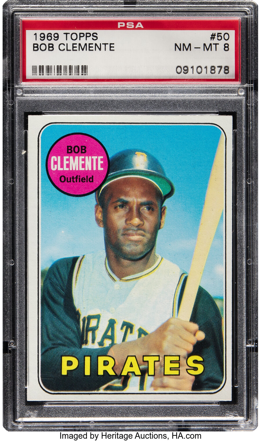 1969 Topps Roberto Clemente #50 PSA NM-MT 8