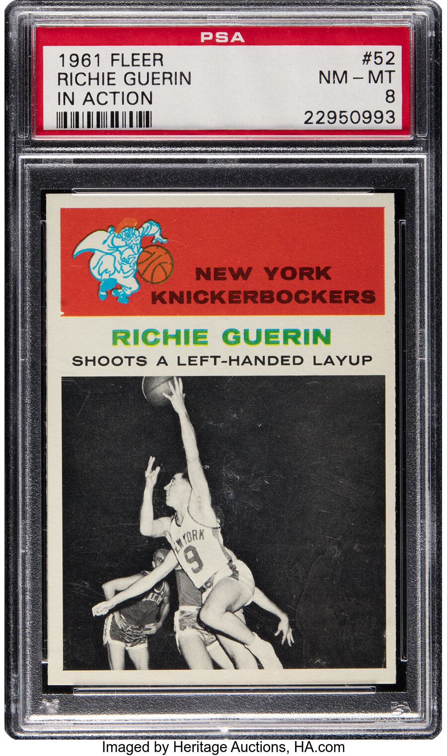 1961 Fleer Richie Guerin (In Action) #52 PSA NM-MT 8