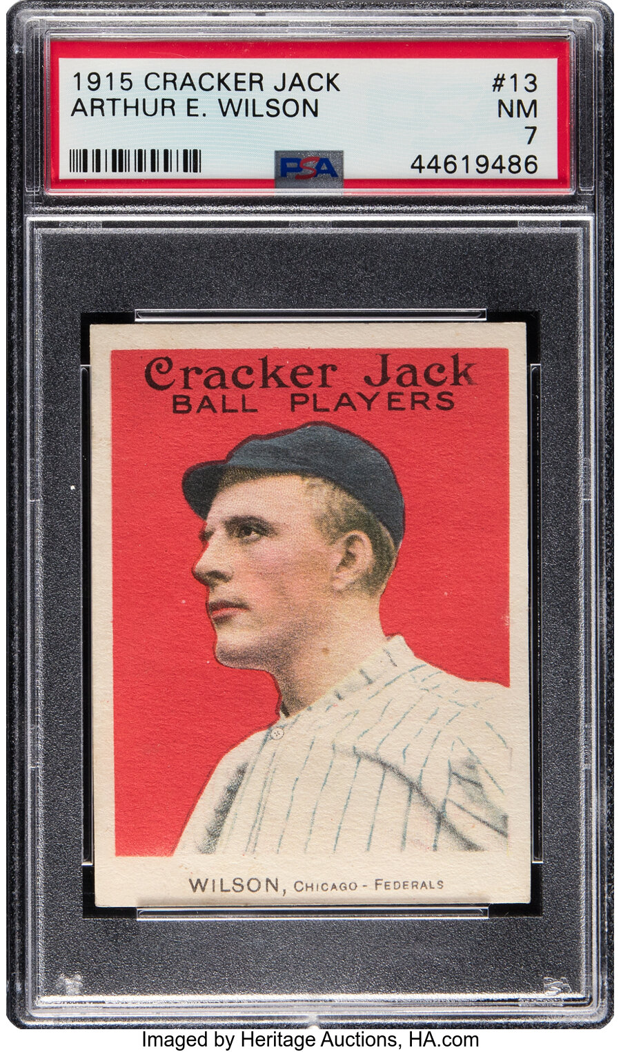 1915 Cracker Jack Arthur E. Wilson #13 PSA NM 7