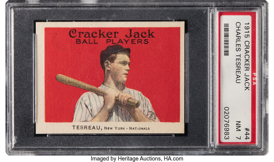 1915 Cracker Jack Charles Tesreau #44 PSA NM 7