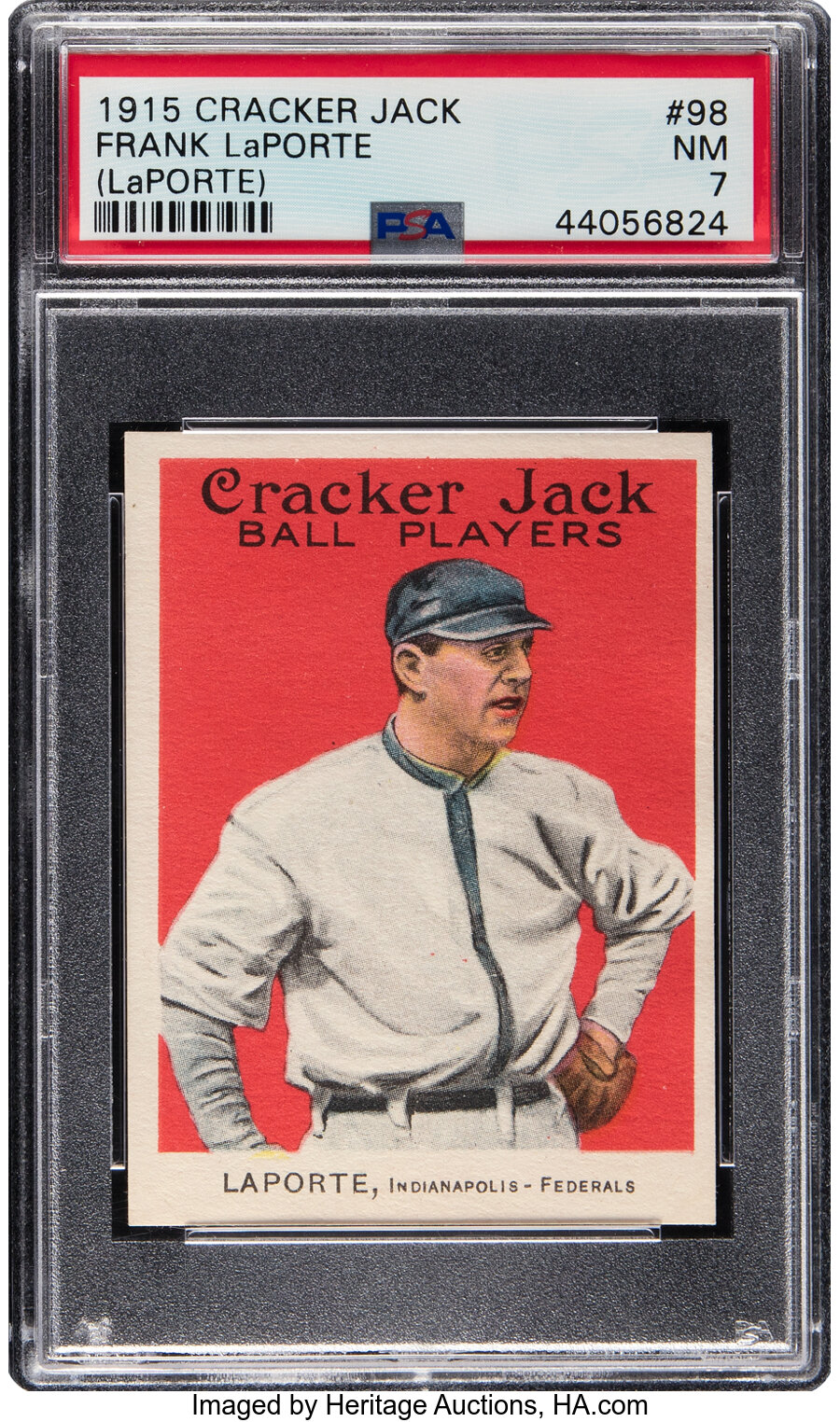 1915 Cracker Jack Frank LaPorte (LaPorte) #98 PSA NM 7