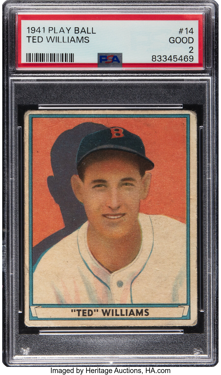 1941 Play Ball Ted Williams #14 PSA Good 2