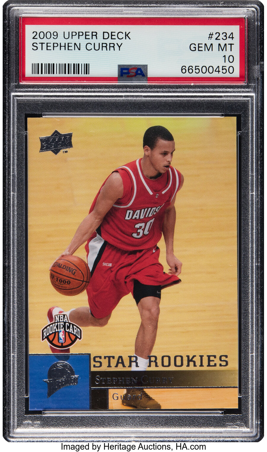 2009 Upper Deck Stephen Curry Rookie #234 PSA Gem Mint 10