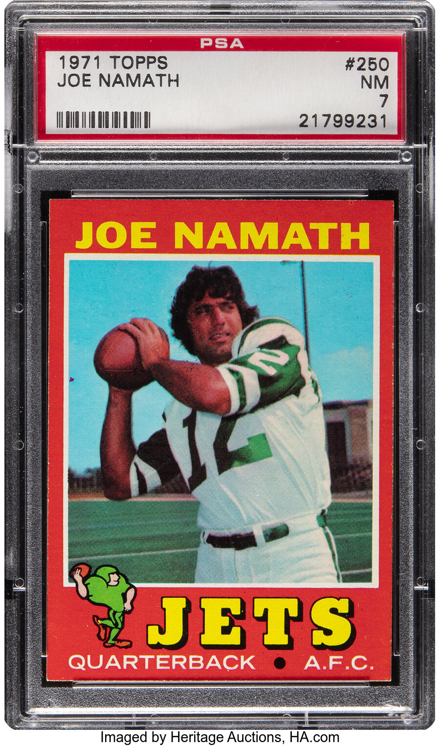 1971 Topps Joe Namath #250 PSA NM 7