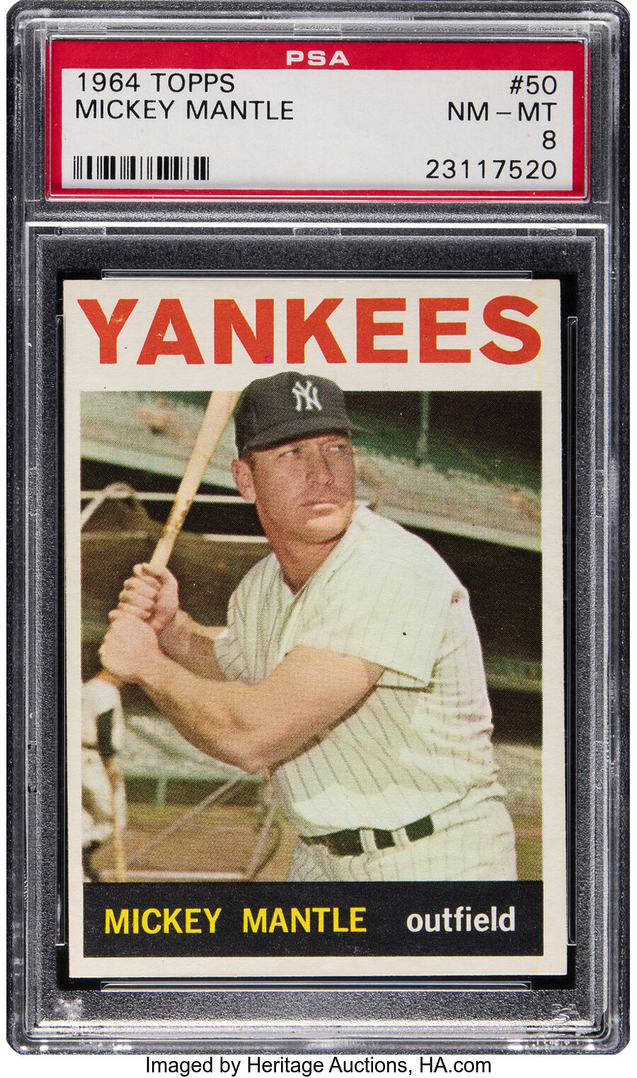 1964 Topps Mickey Mantle #50 PSA NM-MT 8