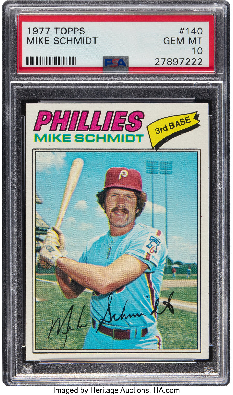 1977 Topps Mike Schmidt #140 PSA Gem Mint 10