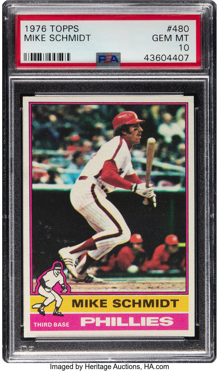 1976 Topps Mike Schmidt #480 PSA Gem Mint 10