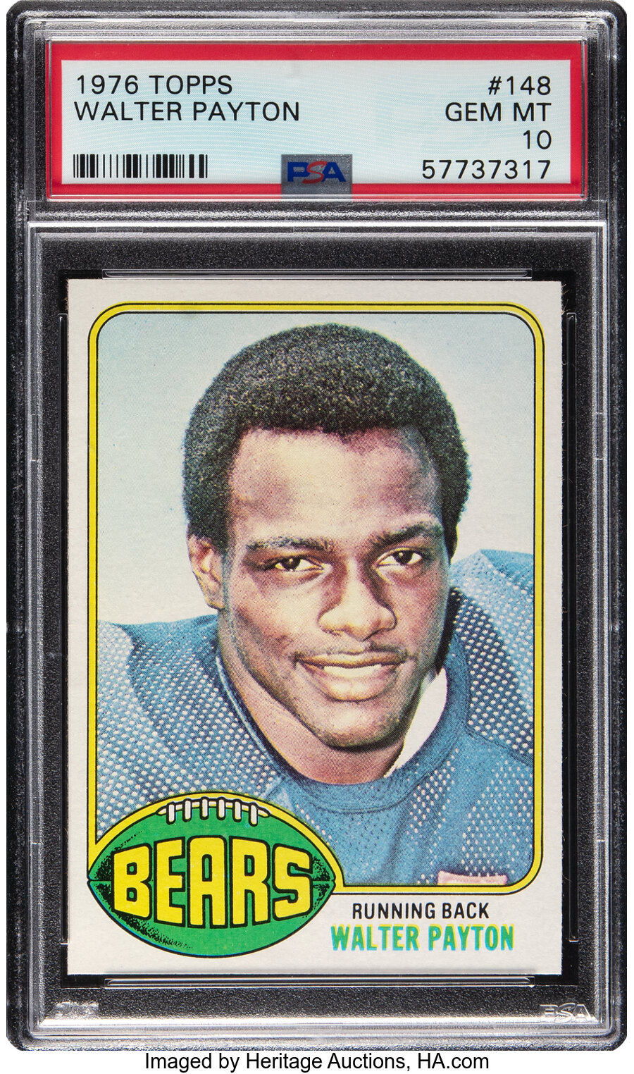 1976 Topps Walter Payton Rookie #148 PSA Gem Mint 10