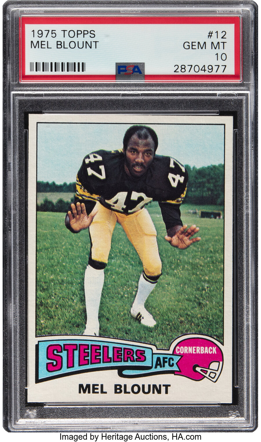 1975 Topps Mel Blount #12 PSA Gem Mint 10