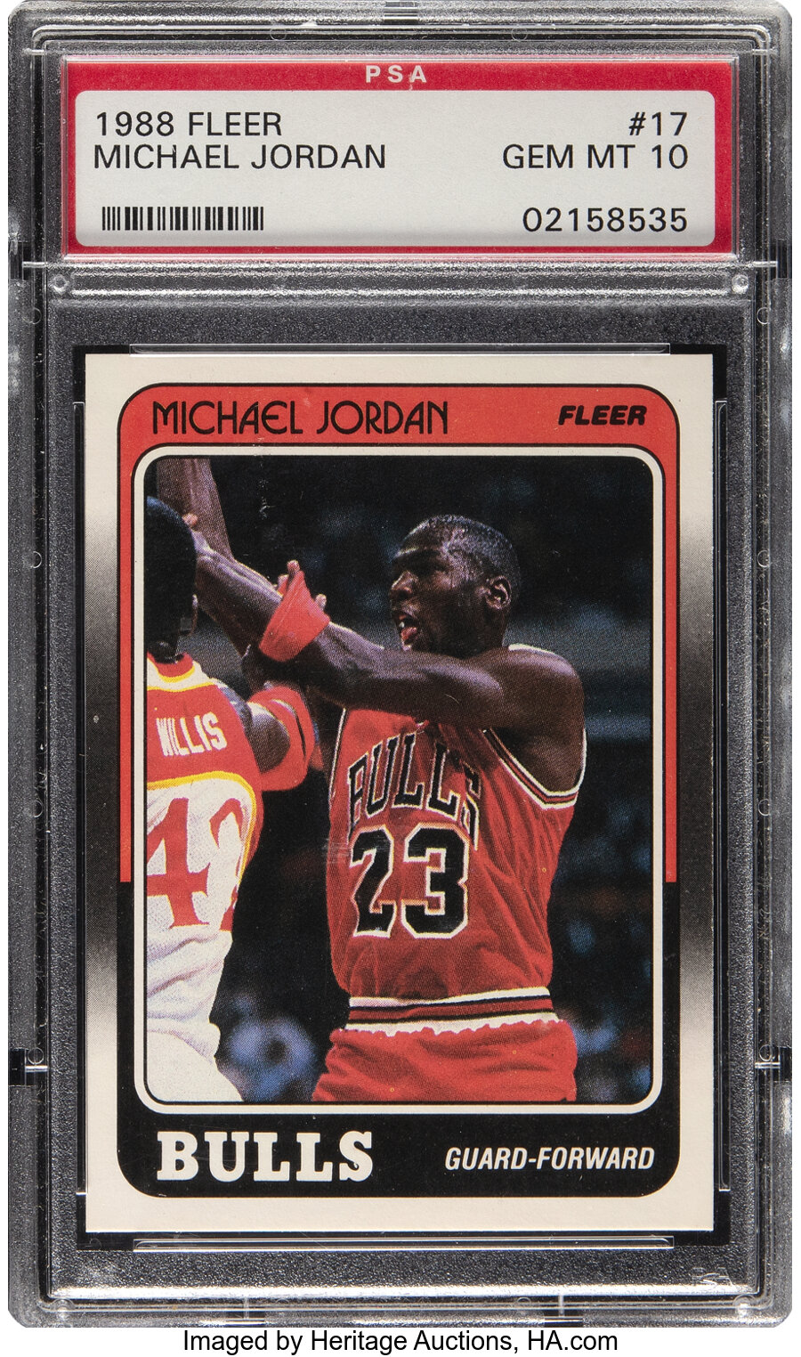 1988 Fleer Michael Jordan #17 PSA Gem Mint 10