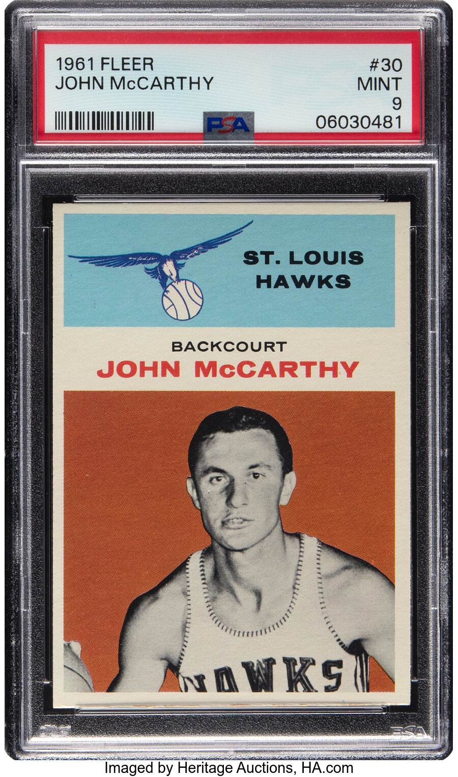 1961 Fleer John McCarthy #30 PSA Mint 9 - Three Higher!