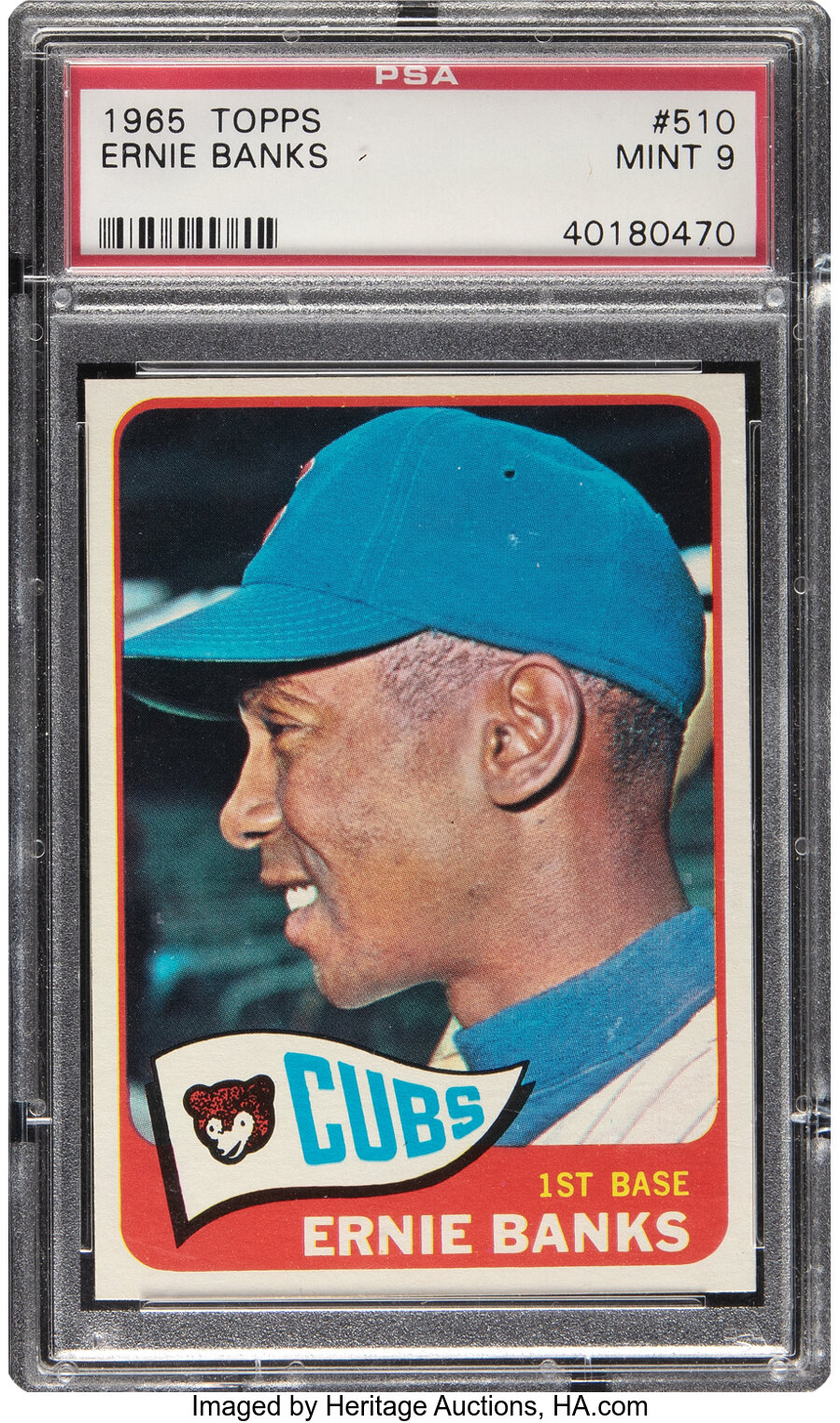 1965 Topps Ernie Banks #510 PSA Mint 9