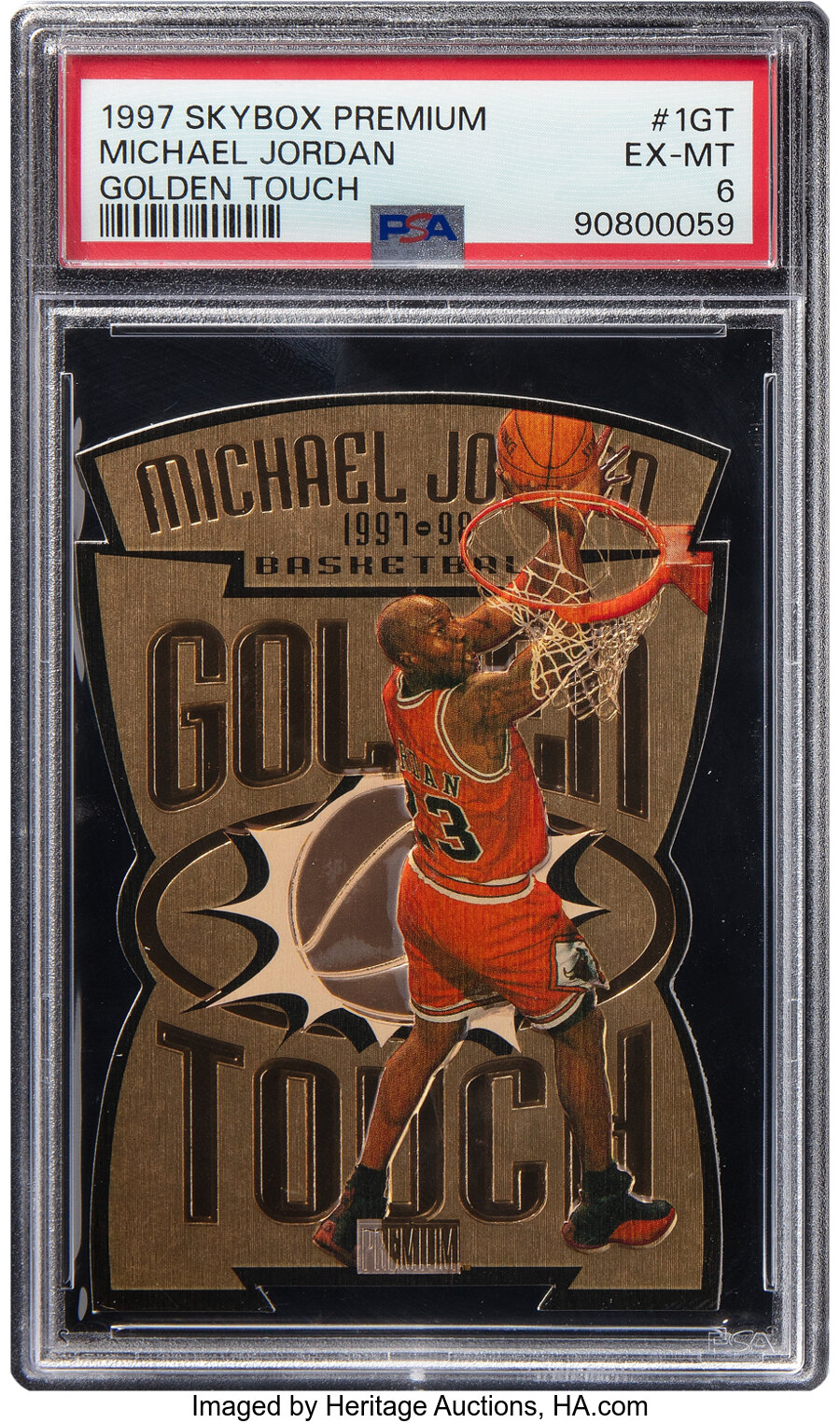 1997 Skybox Premium Michael Jordan (Golden Touch) #1GT PSA EX-MT 6