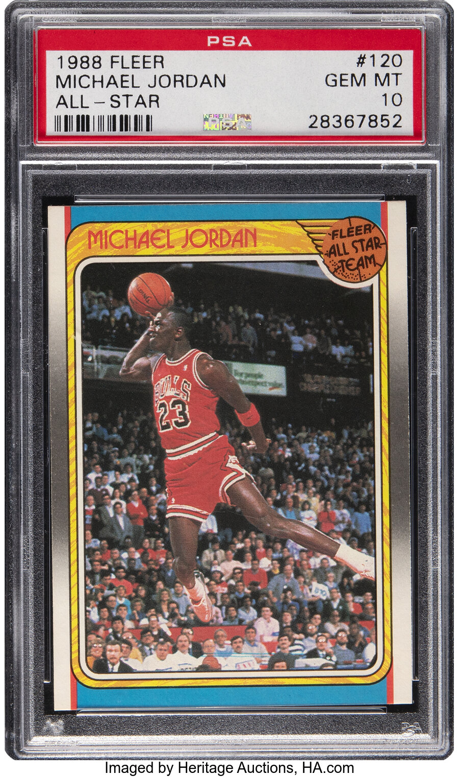 1988 Fleer Michael Jordan (All-Star) #120 PSA Gem Mint 10