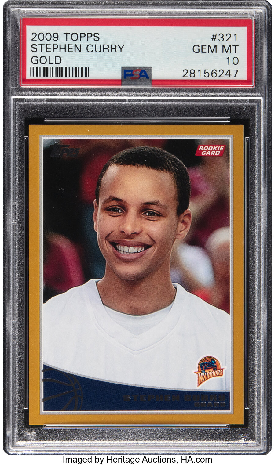 2009 Topps Stephen Curry #321 Gold Variant PSA Gem Mint 10