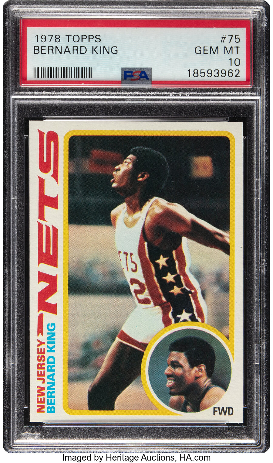 1978 Topps Bernard King #75 PSA Gem Mint 10