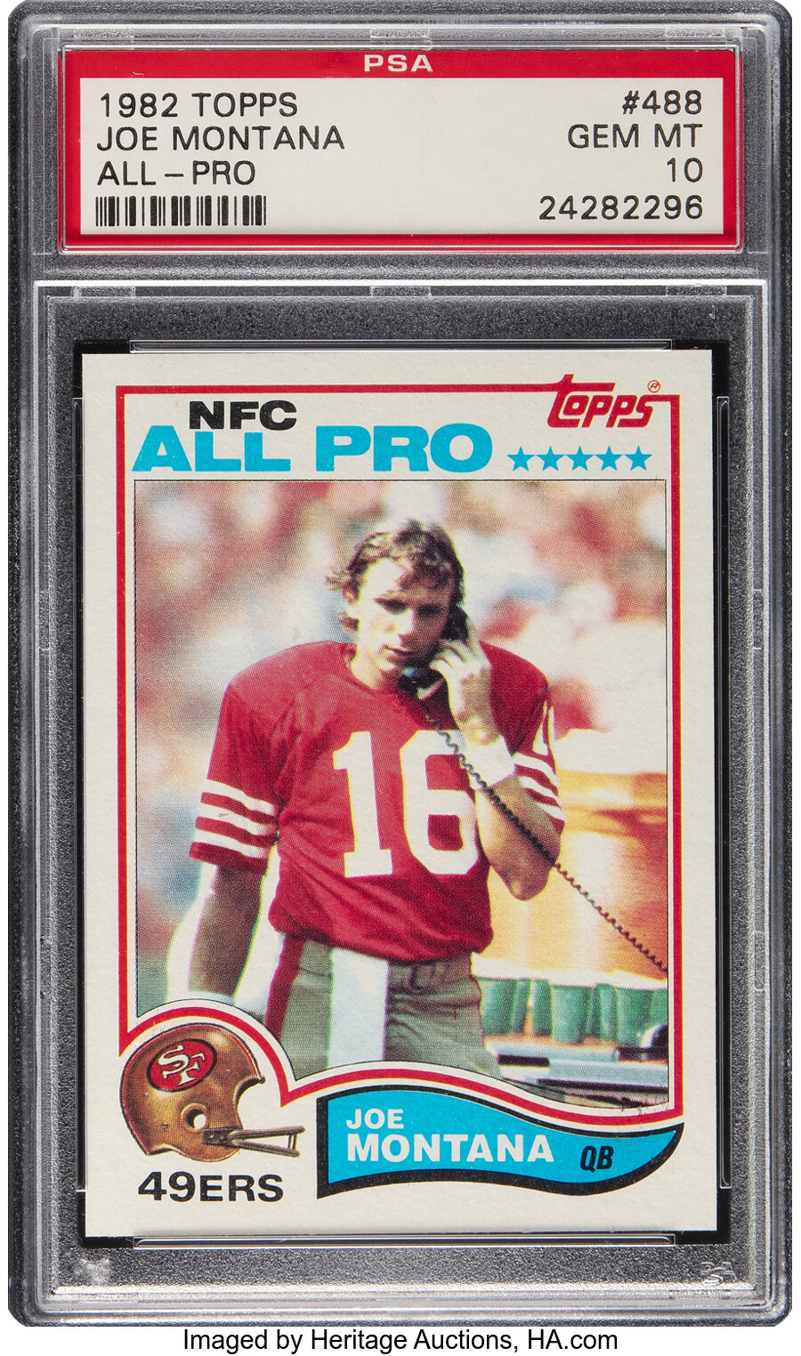 1982 Topps Joe Montana (All-Pro) #488 PSA Gem Mint 10