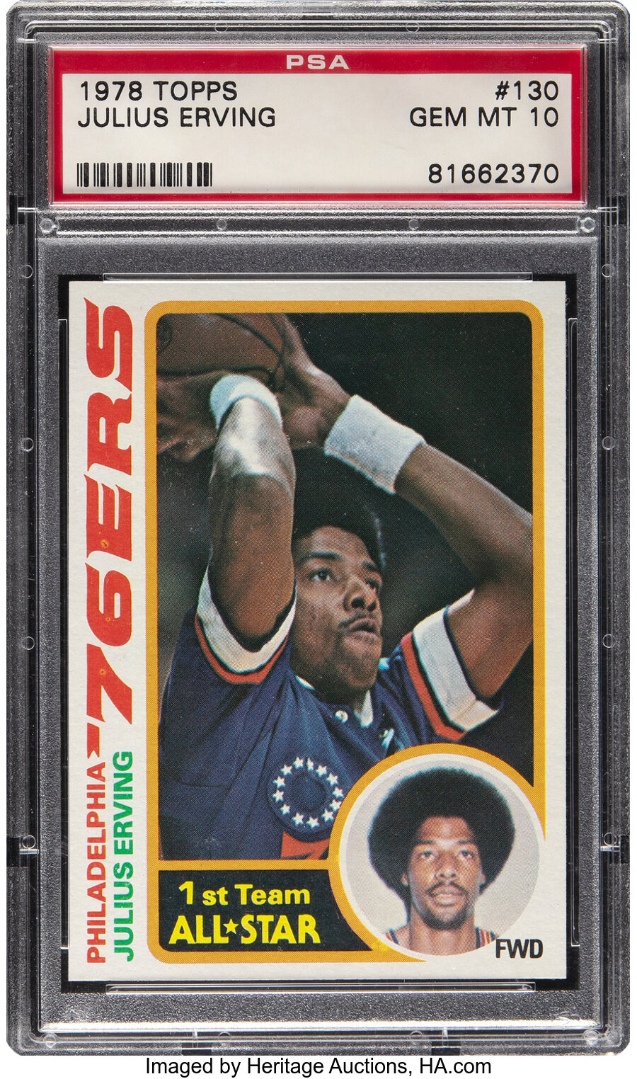 1978 Topps Julius Erving #130 PSA Gem Mint 10