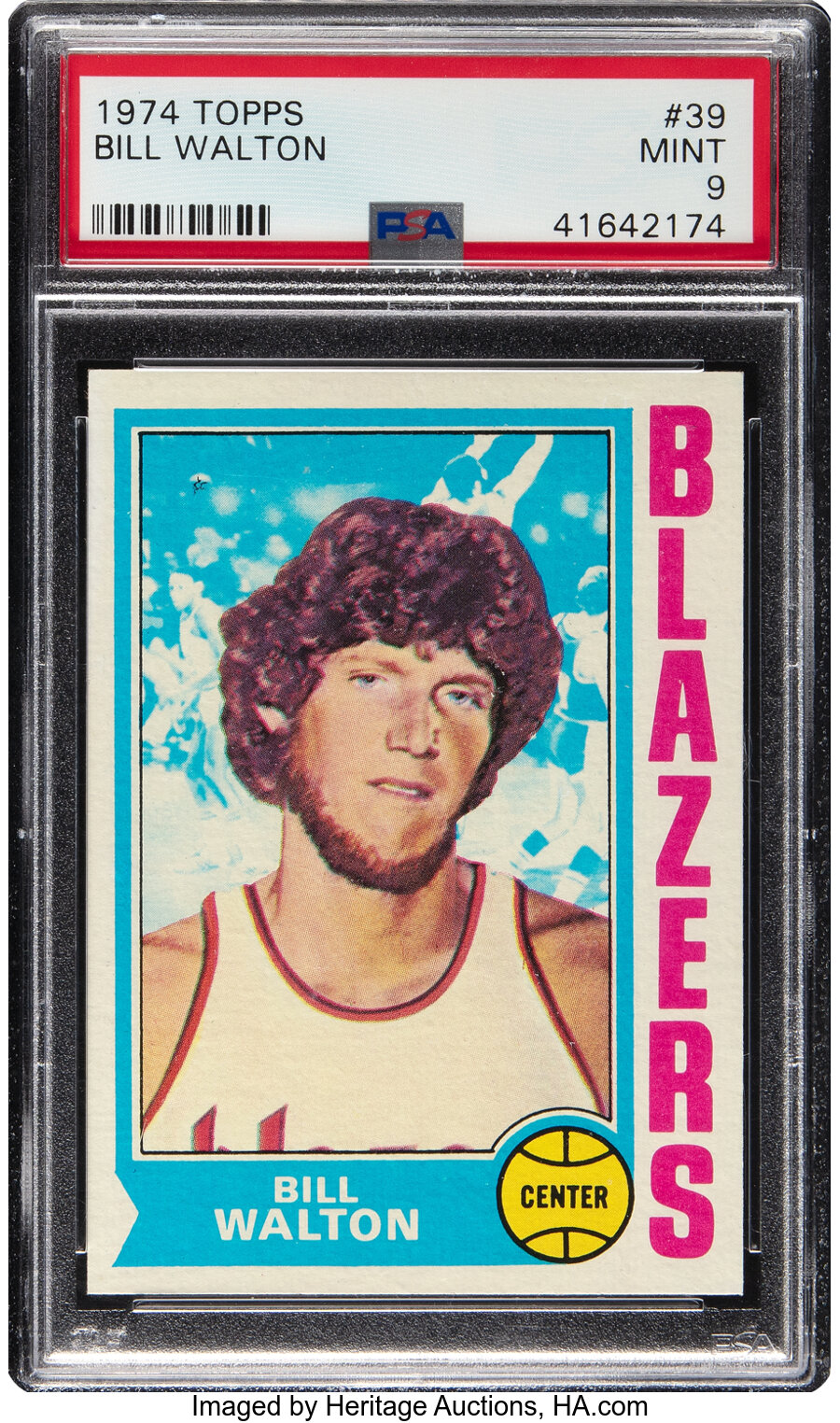 1974 Topps Bill Walton Rookie #39 PSA Mint 9 - Three Higher!