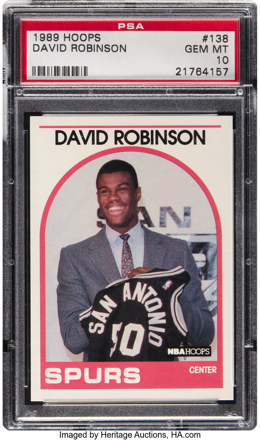 1989 Hoops David Robinson Rookie #138 PSA Gem Mint 10