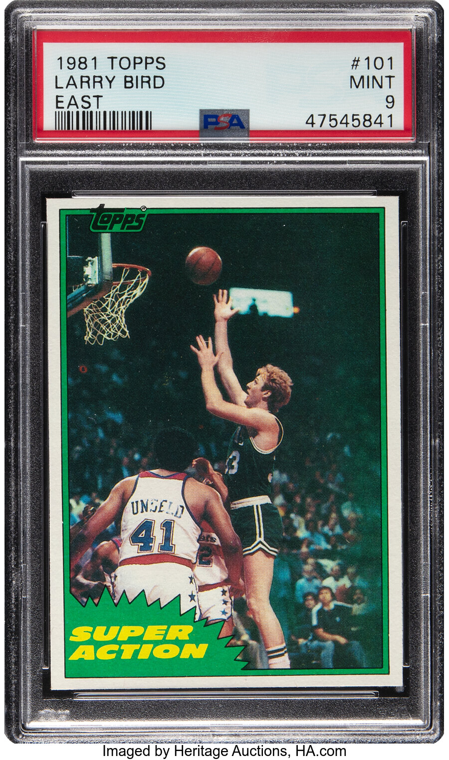 1981 Topps Larry Bird (East) #101 PSA Mint 9