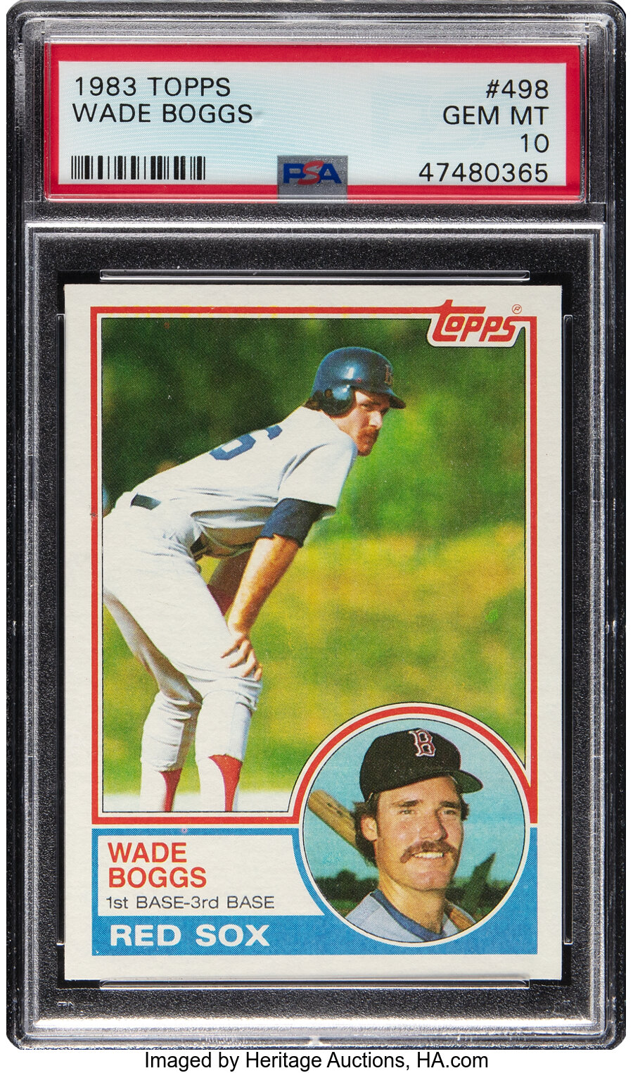 1983 Topps Wade Boggs Rookie #498 PSA Gem Mint 10