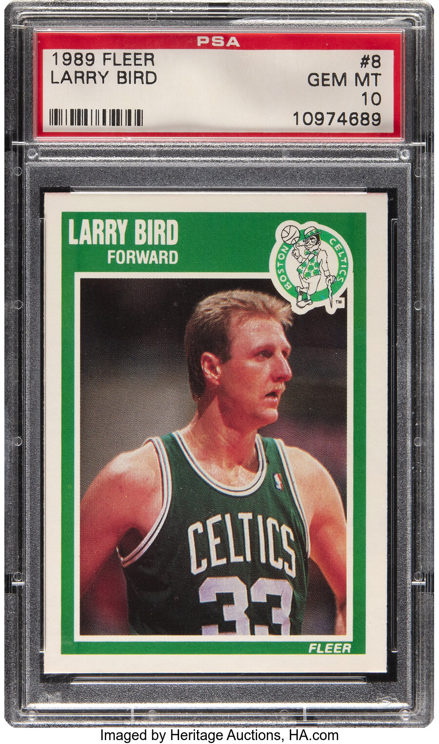 1989 Fleer Larry Bird #8 PSA Gem Mint 10