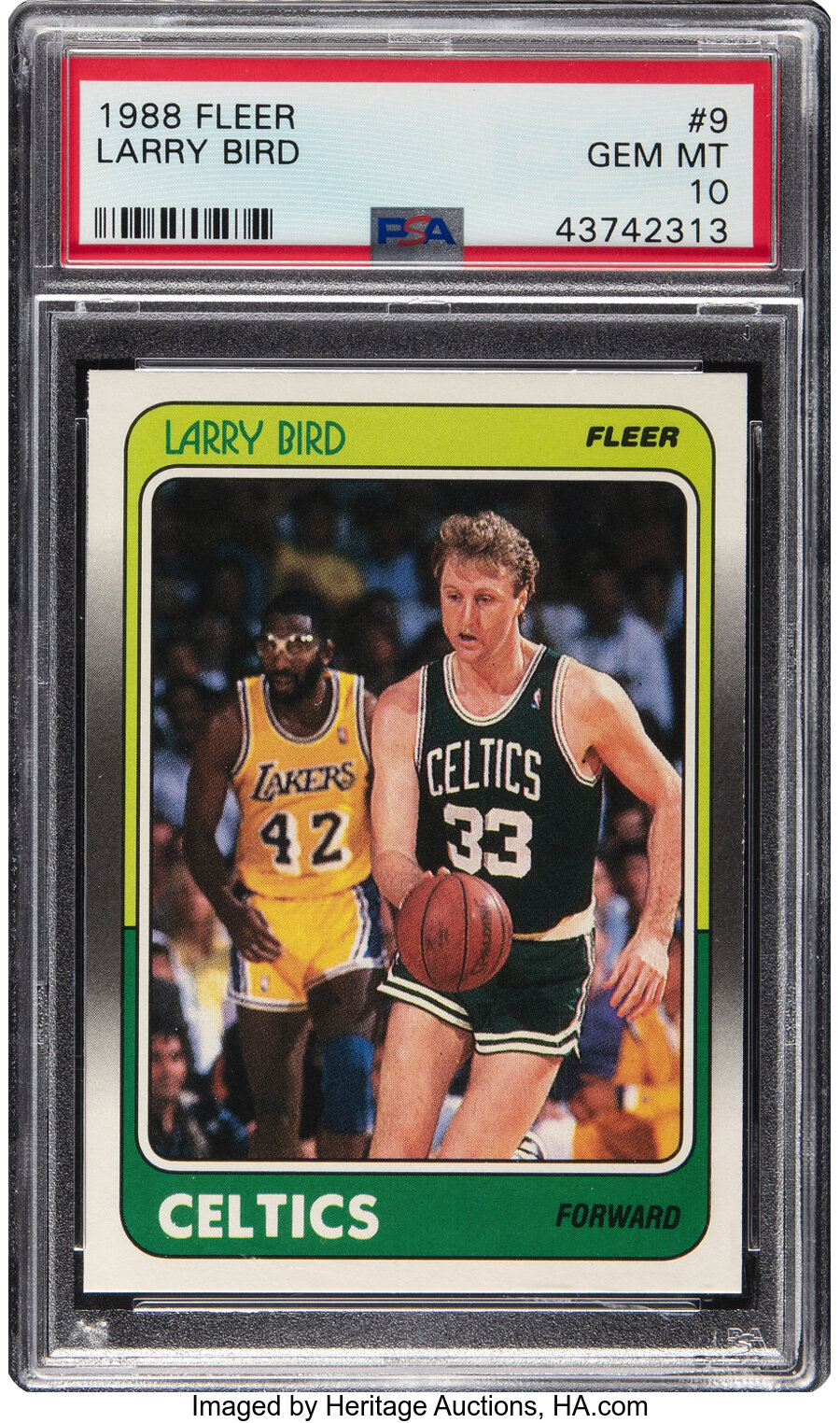 1988 Fleer Larry Bird #9 PSA Gem Mint 10