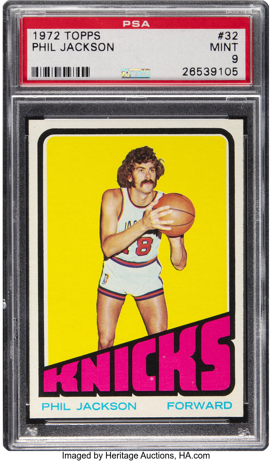 1972 Topps Phil Jackson Rookie #32 PSA Mint 9