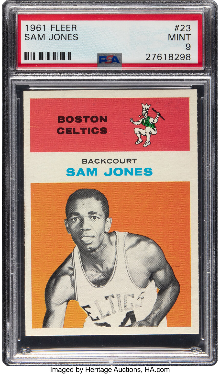 1961 Fleer Sam Jones Rookie #23 PSA Mint 9 - Five Higher!