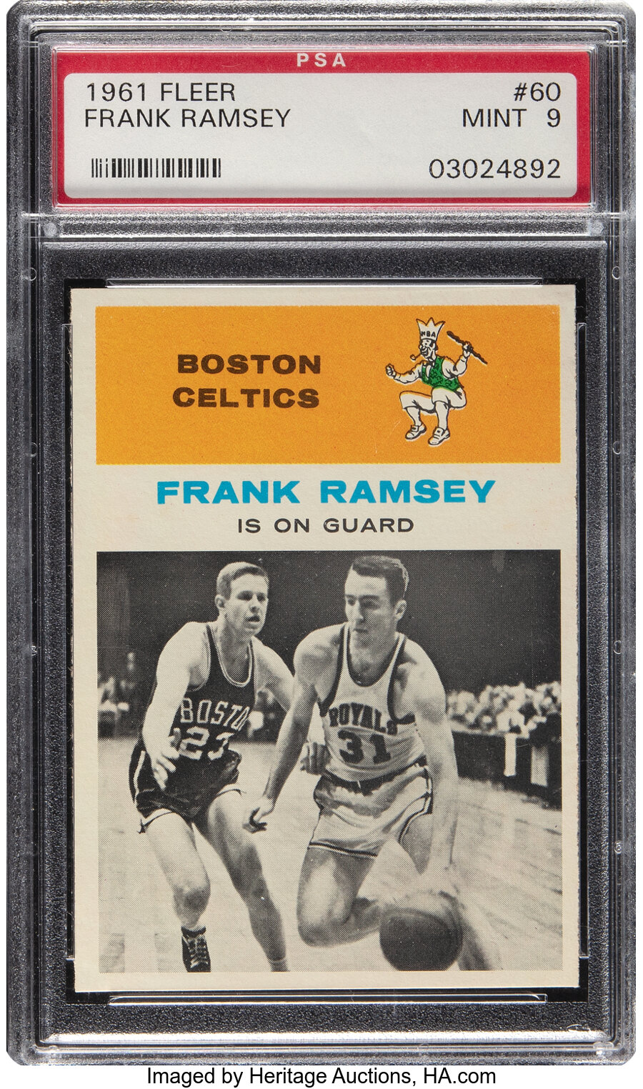 1961 Fleer Frank Ramsey #60 PSA Mint 9 - Only One Higher!