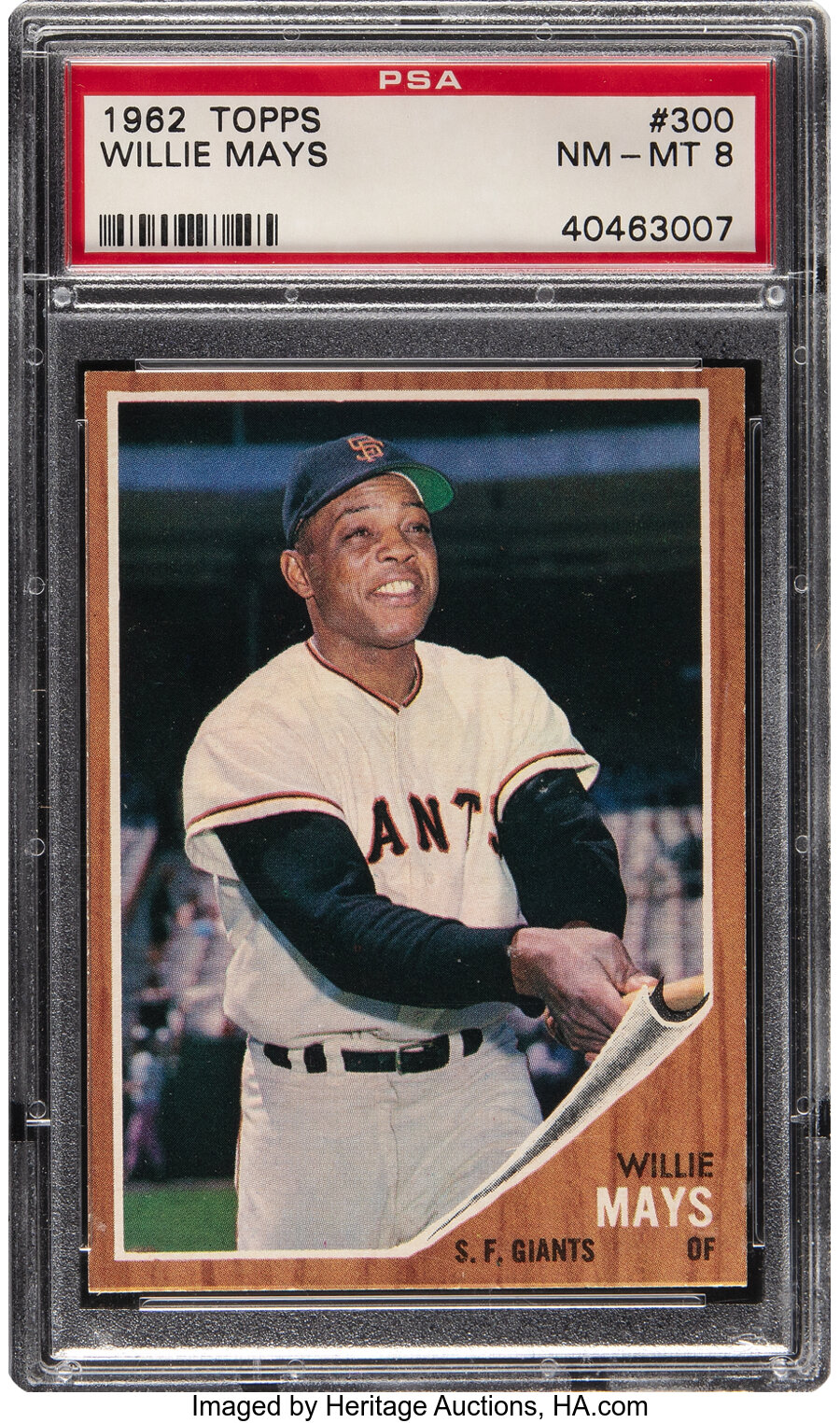 1962 Topps Willie Mays #300 PSA NM-MT 8