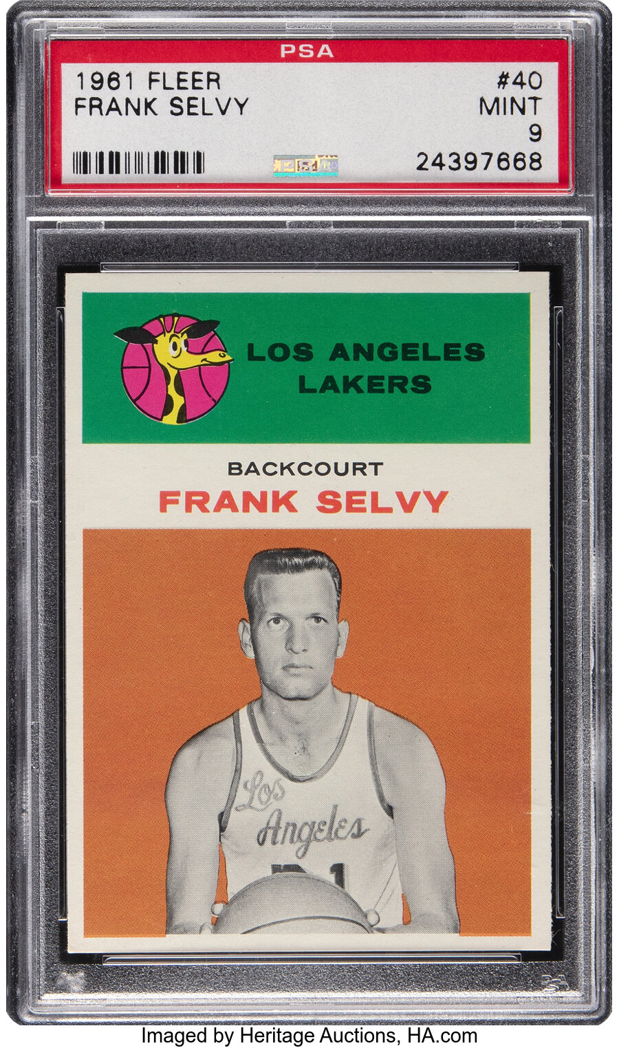 1961 Fleer Frank Selvy #40 PSA Mint 9 - Three Higher!