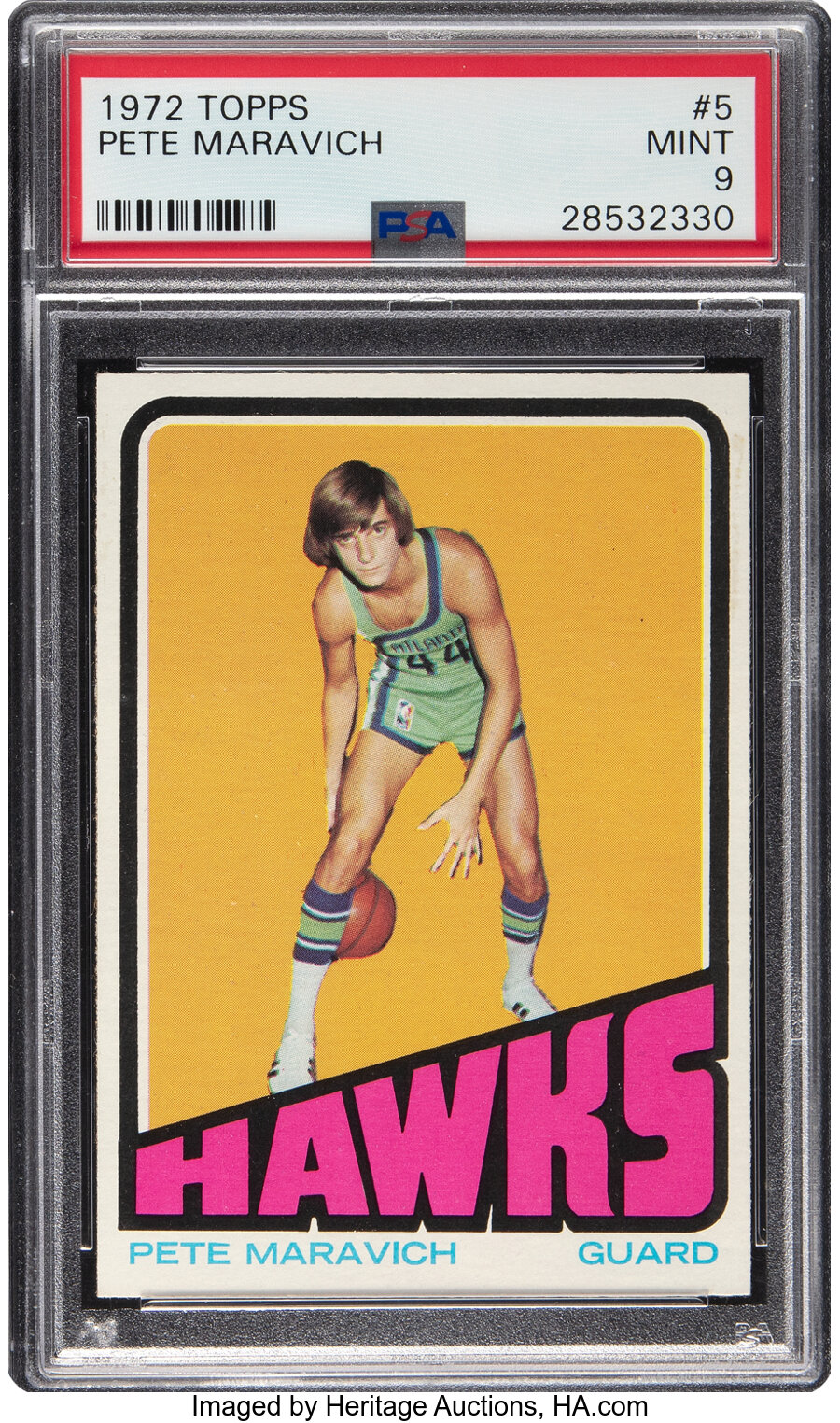 1972 Topps Pete Maravich #5 PSA Mint 9