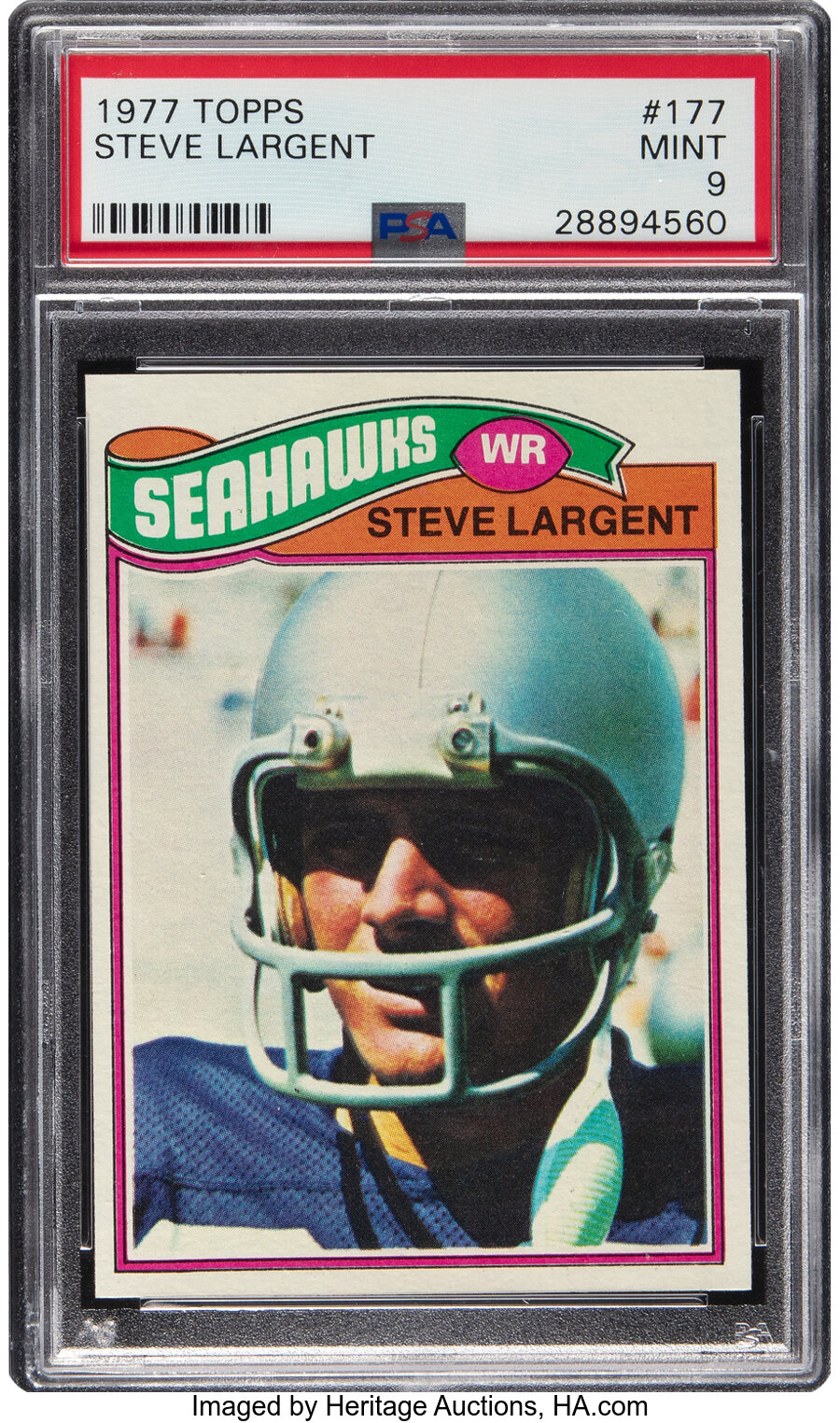 1977 Topps Steve Largent Rookie #177 PSA Mint 9