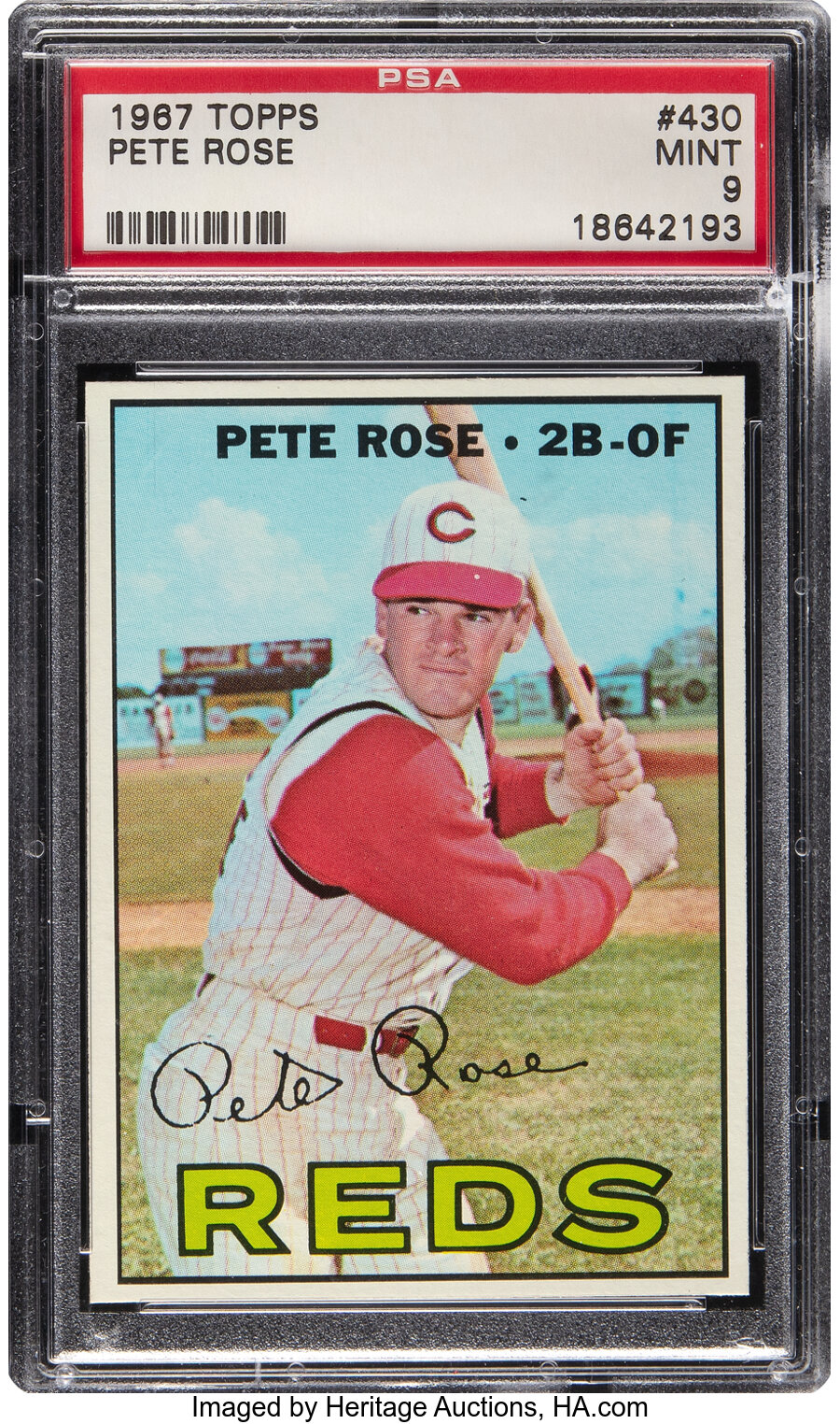 1967 Topps Pete Rose #430 PSA Mint 9