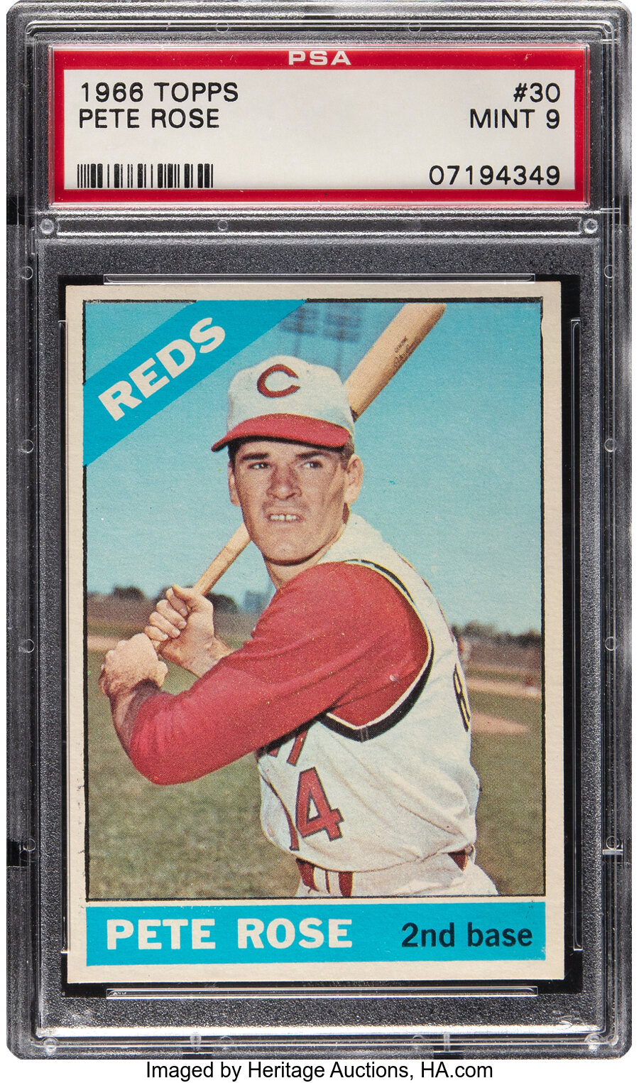 1966 Topps Pete Rose #30 PSA Mint 9 - None Higher!