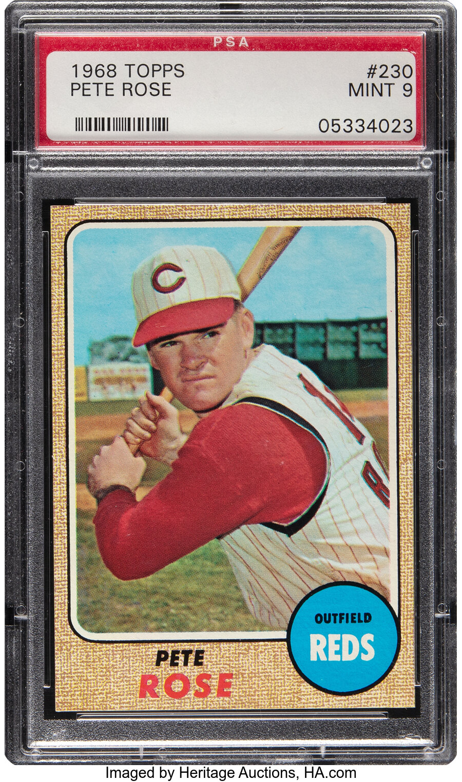 1968 Topps Pete Rose #230 PSA Mint 9