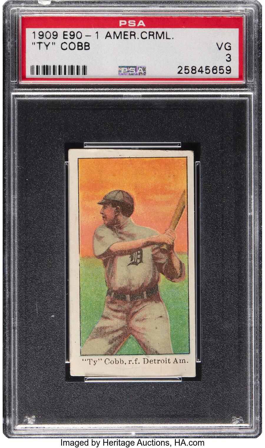 1909-11 E90-1 American Caramel Ty Cobb PSA VG 3